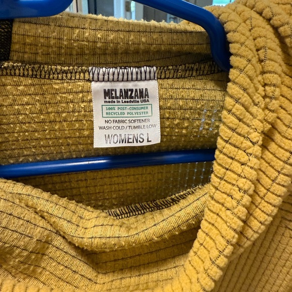 Melanzana Micro Grid Dress in Yellow - Picture 2 of 3